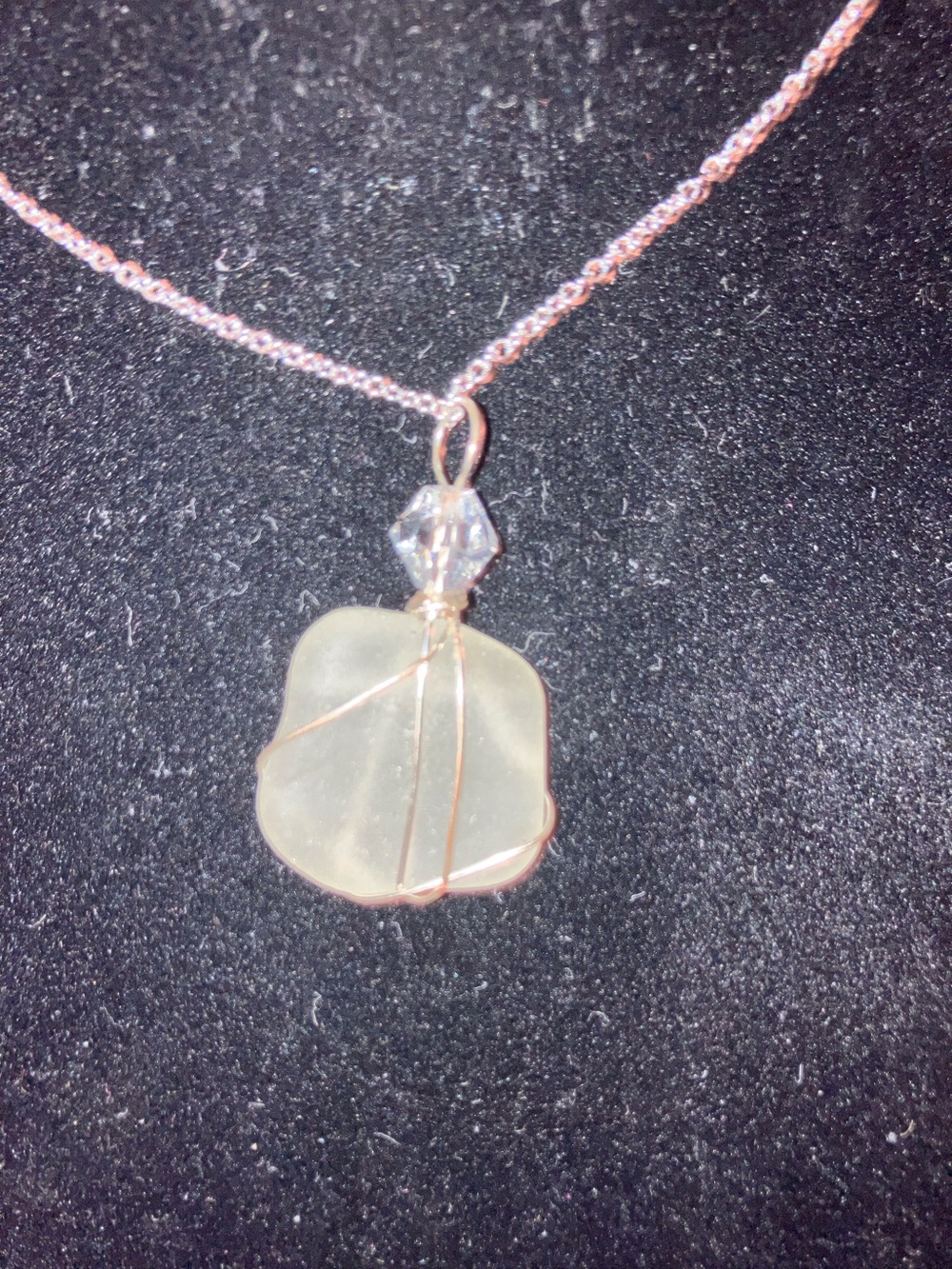 #140 handmade seaglass necklace